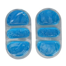 2Pcs Gel Ice Pack Reusable Hot Cold Compress Discomfort Relief Ice Pack for Home Outdoor Blue