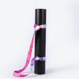 GZDMFS Paquete de 2 correas para esterilla de yoga, Soporte de Nylon Ajustable para Esterilla de Yoga, Fuerte y Estudia Yoga Pilates Correa para Esterilla de Ejercicio (Verde, Ilusorio Colorido)