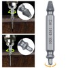 Set of 6 Tanned Screw Removal Bits, Crushed Screw Unscrewing