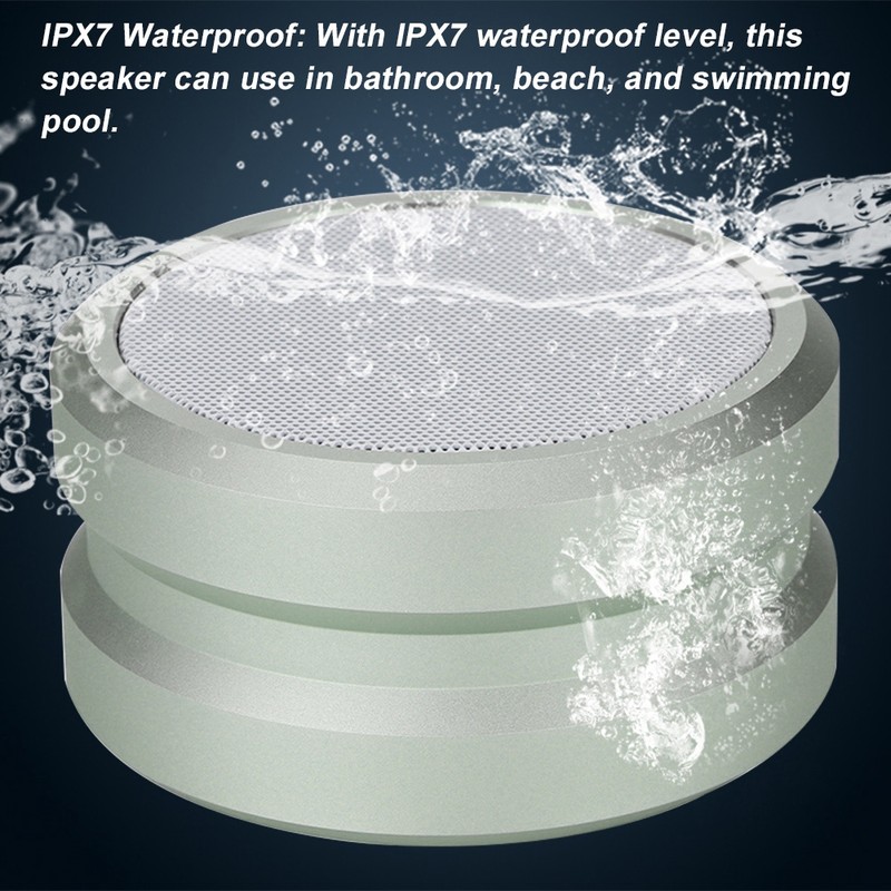 JKR-5 Bluetooth 4.2 IPX7 Waterproof Round Wireless Speaker FM Radio