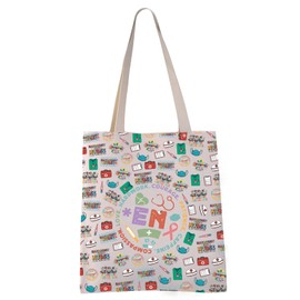 EN Tote Bag Emergency Nurse Canvas Shoulder Bag ER ED Nurse Life Gift (EN tote CA)