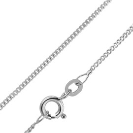 trendor Silver Curb Necklace rhodanised 38 cm 41086-38