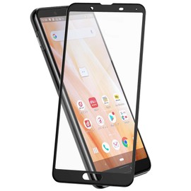 Hy+ Aquos Sense3 SH-02M SH-02M SH-M12 Android One S7 SH-RM12 W Hardened Glass Film, 3 Times Stronger than General Glass, Full Protection, Full Adsorption, Japanese Glass