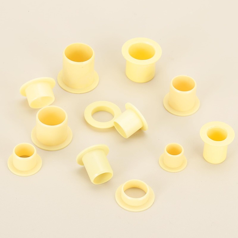 sourcing map 6Pcs Flanged Sleeve Bearing, Plastic Bushing ID 10mm