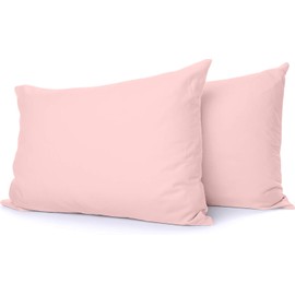 Comfort Beddings Premium Quality 850 Thread Count 100% Egyptian Cotton Pair of Pillow Cases Blush Pink, Envelope Closure - Standard/Queen (50cm x 75cm)