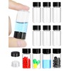 COTOM 5ml Fläschchen Transparente Probenahme Glasflaschen mit Schraubverschluss Lecksichere Probe