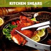 Kitchen Scissors, Korean Barbecue Sheras and Tongs Set,Kitchen Scissors for