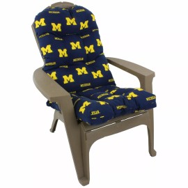 Everything Comfy Michigan Wolverines Adirondack Cushion Patio Chair Cushion