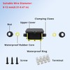 MAKERELE Small External Junction Box IP68,2 Way Clamshell-Type Underground Electrical