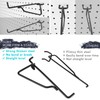 Pegboard Shelf Hooks, 8PACK Metal Utility Hook Set, 1/4 inch