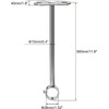 MACHSWON 25mm Dia,300mm Height,Wardrobe Pipe Bracket,Shower Curtain Rod Lever Support