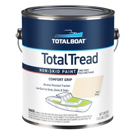 TotalBoat TotalTread Non Skid Deck Paint (Beige, Gallon) | Marine-Grade Anti Slip Traction Coating