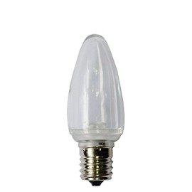 EZLS Cool White C9 Smooth LED Bulb Transparent Lens - Retro Christmas Light