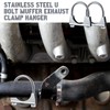 Datanly 4" Exhaust Clamp Heavy Duty U-bolt Exhaust Clamp -