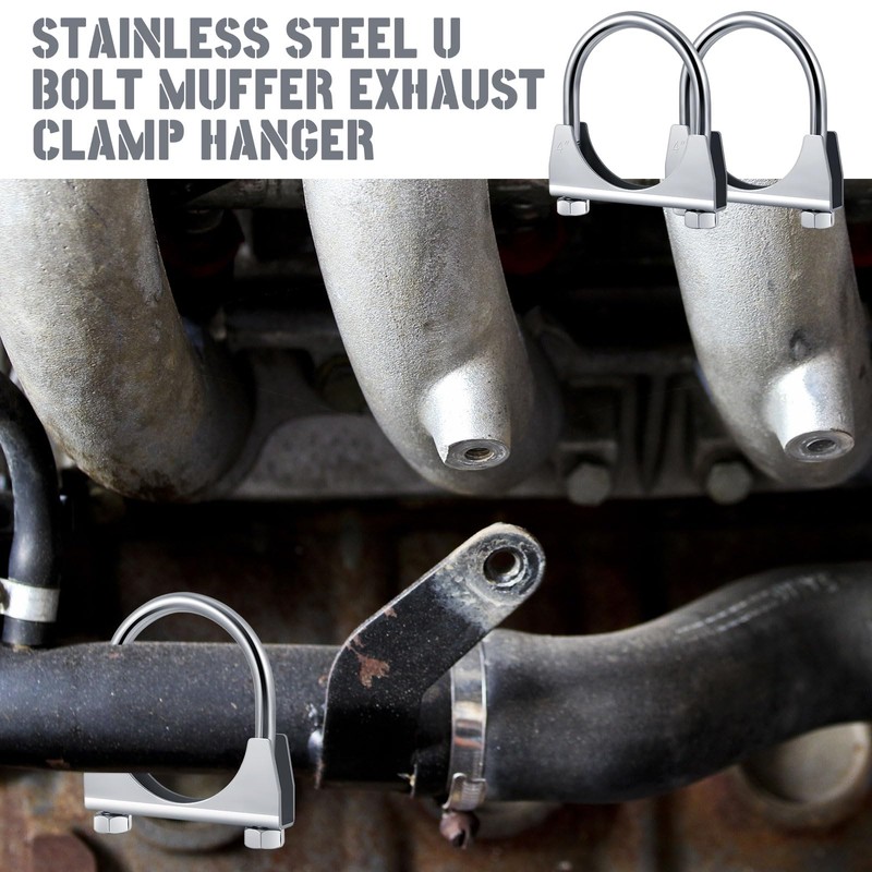 Datanly 4" Exhaust Clamp Heavy Duty U-bolt Exhaust Clamp -
