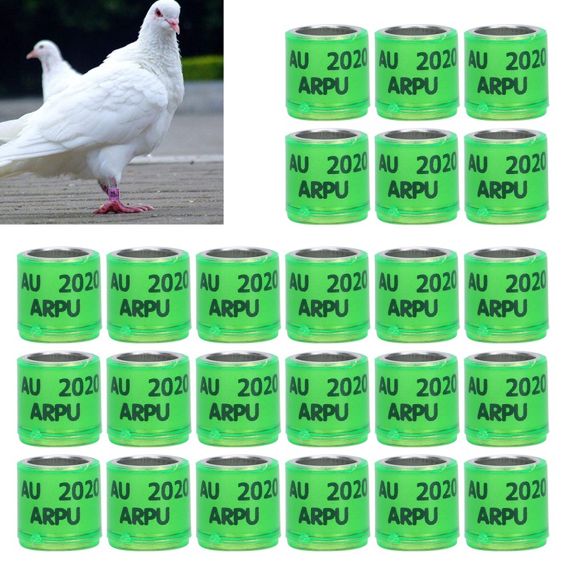 100Pcs Pigeons Leg Ring Bird Foot Ring Aluminium Alloy Identify