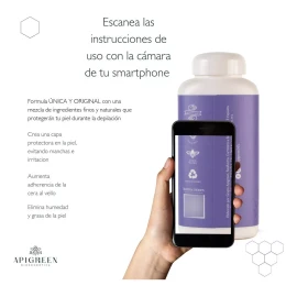 ApiGreen Pre Y Post Depilacion Talco Crema Y Agua De Rosas Apigreen