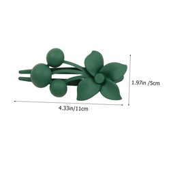 Mikinona 3pcs Flat Claw Clip Hairpin for Women French Hair Clip Flower Design Hair Accessories for Wedding Birthday