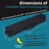 CROSSHIP Heavy-Duty Hammock Storage Bag - Black, 41.3''L x 10''W,
