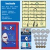 DEEKI Kids Wallet with 37 PCS Play Money Set, Novelty