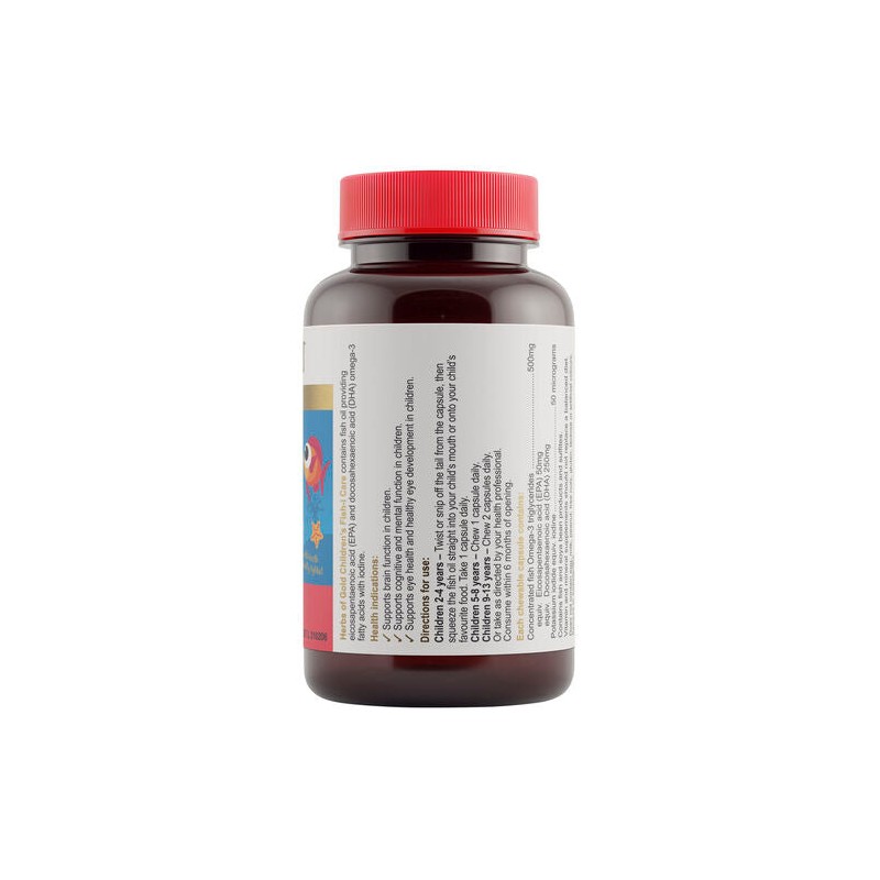 Herbs Of Gold Children's Fish-I Care 60 Capsules