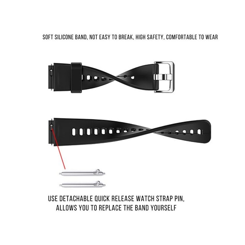 AOAMID Medical ID Bracelet with QR Code for Women Men,
