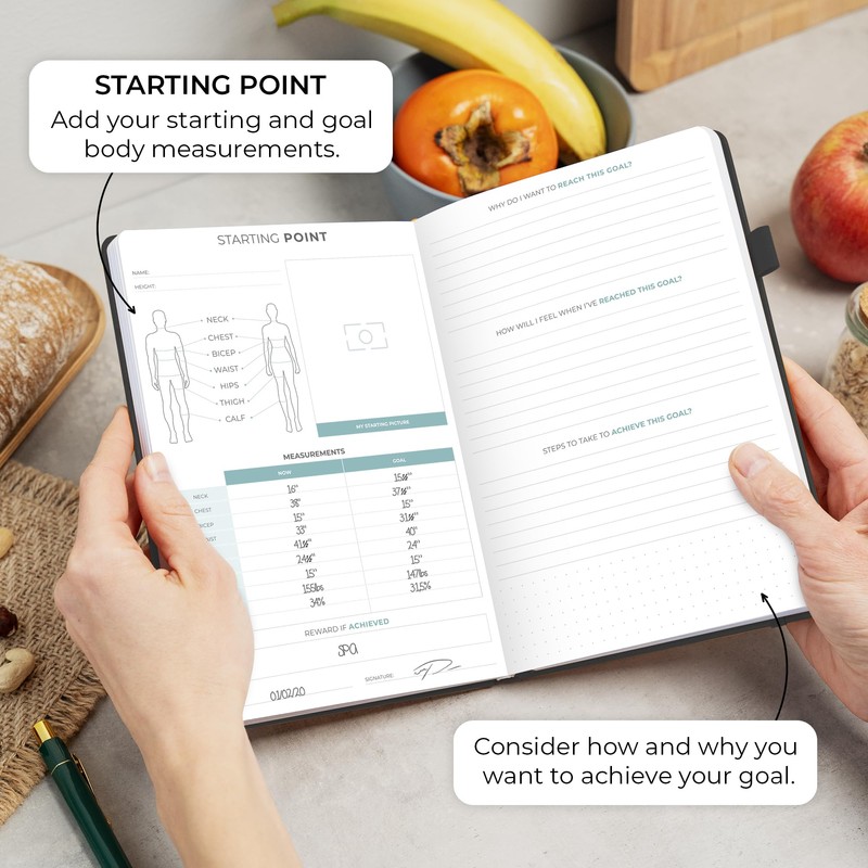 Clever Fox Food Journal - Daily Food Diary, Meal Planner