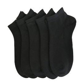 Women Bamboo Ankle Socks Ankle Length Thin Sock Odor Resistant Low Cut Sock 5 Pairs (as1, alpha, s, regular, regular, Black)