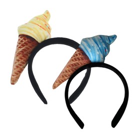 FRCOLOR Pack of 2 headbands, salon costume, food hats, hair band, face cleaning, women's hair bands, women's headbands, hair bands for women, girls, output card, headpiece, hair accessories, miss