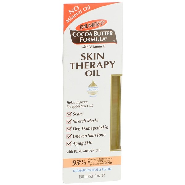Palmers Cocoa Butter Skin Therapy Oil Pump 5.1 Ounce (150ml) (6 Pack)