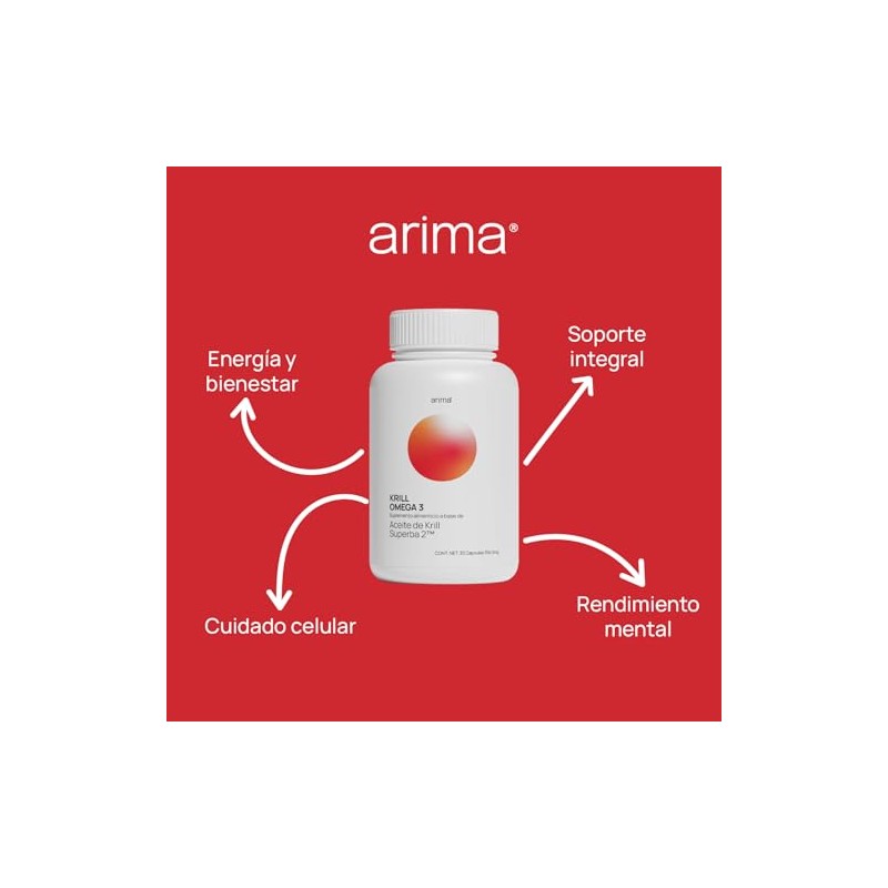 ARIMA Krill Omega 3 Superba 2 Suplemento Alimenticio Apoyo a