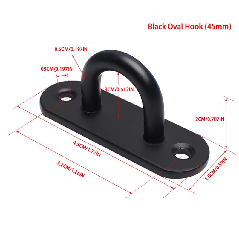 CLSSLVVBN 10pcs/Set Stainless Steel Eye Plate and Hook Set for