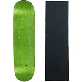 Moose Skateboard Deck Blank Stained Green 7.75" Black Grip