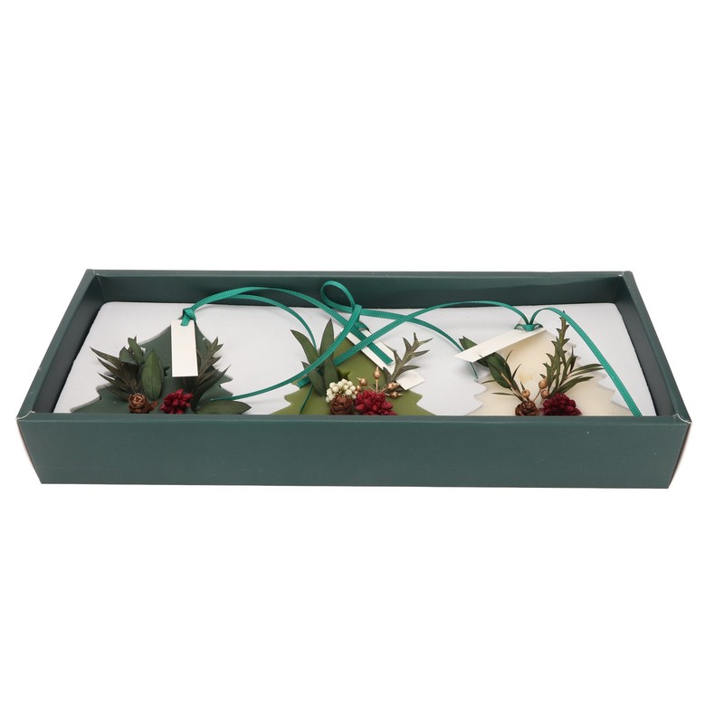 3pcs Aromatherapy Tablets Different Fragrances Tree Shaped Dry Flowers Scented