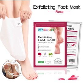 Pack of 5 Foot Mask Callus and Dead Skin Removal Foot Scrub Mask Anti-Ageing Exfoliating Socks Foot Peeling Mask Callus Socks Exfoliating Baby Feet for Women and Men