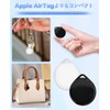 Powerun エアタグ airtag（4個セット）紛失防止タグ スマートトラッカー【 MFI認証品 Find Myタグ 安定保証＆全球GPS測位】忘れ物防止 gpsタグ airタグ