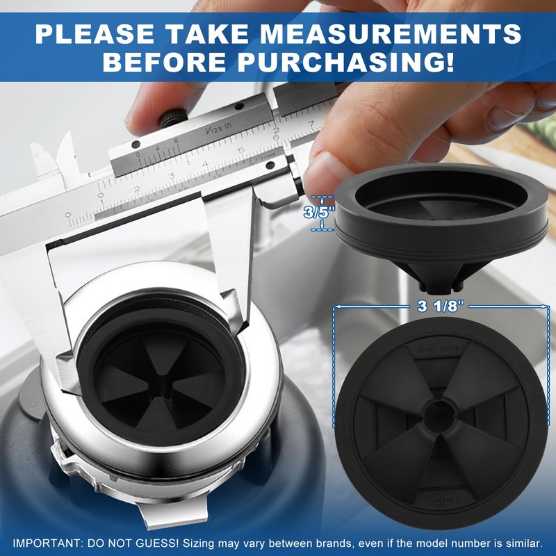 Garbage Disposal Splash Guard Collar Sink Baffle, Food Waste Disposer