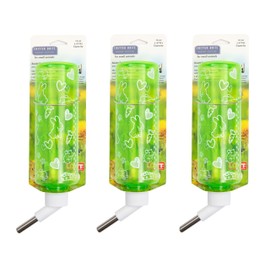Lixit Critter Bright Water Bottles for Hamsters, Rabbits, Chinchillas, Ferrets, Guinea Pigs and Other Small Animals (16 Ounce, Assorted Colors Pack of 3)