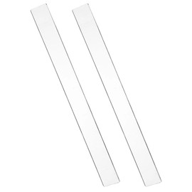 2pcs Dough Thickness Rulers Dough Thickness Guides Pastry Rolling Pin Measuring Rolling Pin Acrylic Ruler Dough Ruler Measuring Dough Strips Rolling Pin Guide Rulers Kitchen Tools