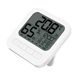 SUPVOX Digital Hygrometer Indoor Thermometer Lcd Display High Accuracy Humidity for Home Room and Greenhouse Real Temperature Humidity Readings and Alarm Features