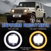VPIMOZO 4 Inch LED Fog Lights with 60W Angle Eye