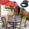Jetec 2 Inch Patio Table Umbrella Hole Ring with Cap