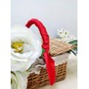 1 Piece of Red Square Satin Scarf Wrap Neck Scarf