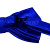 GUSLESON Mens Royal Blue Bow Tie for Wedding Pre-Tied Solid