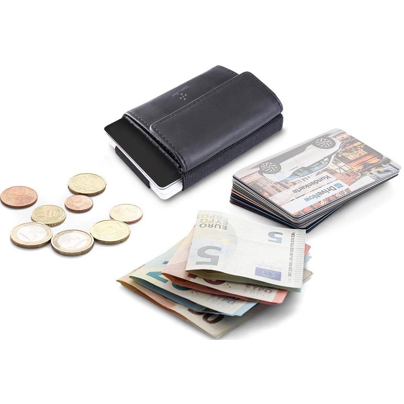 Lion & Son Pocket2 - Mini Wallet Compatible with AirTag