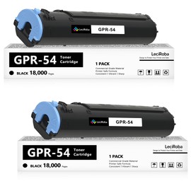 LeciRoba Compatible GPR-54 GPR54 Black Toner Cartridge for Canon （2-Pack）