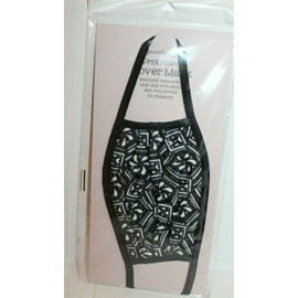 Brownlow Black Boho Print Fabric Protective Cover Face Mask One Size Fits Most