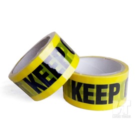 Packing Tape, Barricade Tape (KEEP OUT), Width 1.8 inches (4.7 cm) x Length 98.4 ft (25 m), Set of 2 Rolls, Film Tape, Line Tape, Packaging, Display, Safety