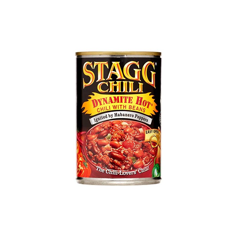 Stagg Dynamite Hot Chili with Beans 15oz (Pack of 12)