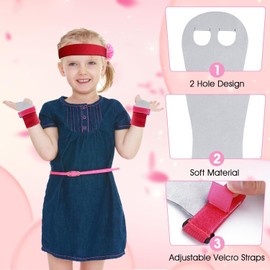 WADY - Juego de Muñequeras de Gimnasia para Niñas y Jóvenes, para Gimnasia, Barra de Protección de la Palma de La Mano, Accesorios Deportivos para Entrenamiento y Ejercicio para Niños (Rosa, M)